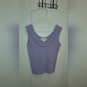 NWT / JOSEPH A. / PURPLE SLEEVELESS TOP/ LARGE